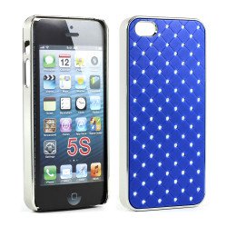 iPhone 5 5S  Star Diamond Chrome Case (Blue)